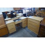 A Stag C-Range light oak dressing table and chest of drawers, by John and Sylvia Reid