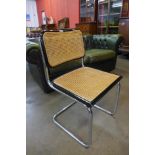 A Marcel Breuer style cantilever chair