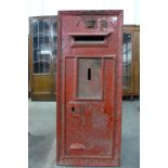 A Victorian cast iron post box