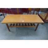 A teak coffee table