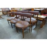 A set of six G-Plan Fresco teak dining chairs