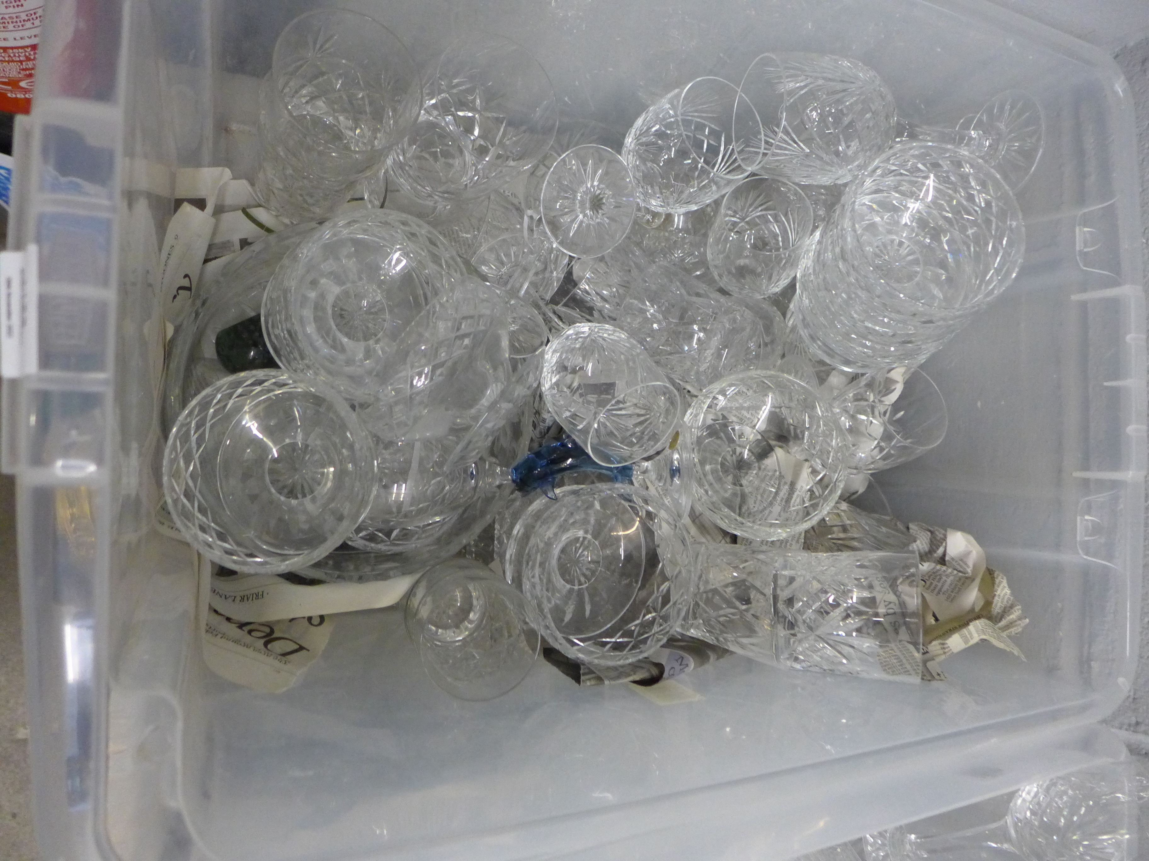 Three boxes of crystal and glass **PLEASE NOTE THIS LOT IS NOT ELIGIBLE FOR POSTING AND PACKING** - Image 2 of 4