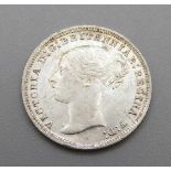A Victorian 1874 3d coin, uncirculated