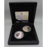 Two Battle of Galipoli commemorative silver coin collection, boxed, both 28.28g