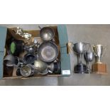 A collection of silver plate, including trophies and tankards **PLEASE NOTE THIS LOT IS NOT ELIGIBLE
