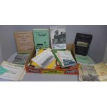 Vintage model rail catalogues and ephemera