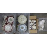 A collection of Wedgwood tablewares and a Paragon part tea set **PLEASE NOTE THIS LOT IS NOT