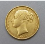 A Victorian 1850 full sovereign