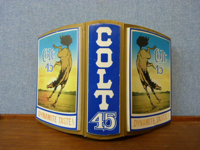 A Colt 45 illuminated pub sign