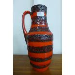 A West German 407-35 Scheurich fat lave glazed vase