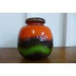 A West German 284-19 Scheurich Keramik fat lava fabiola glazed vase