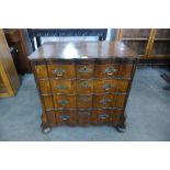 A 19th Century Dutch walnut commode, 76cms h, 83cms w, 51cms d