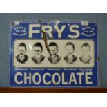 A Fry's Chocolate enamelled advertising sign