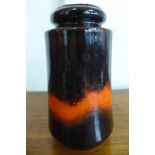 A West German 549-21 Scheurich Keramik fat lava fabiola vase