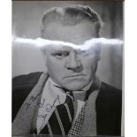 James Cagney: a black and white publicity photo, signed in black ink, signed Jim Cagney