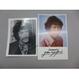 Peter Wyngarde: two small publicity photos, one original and one printed