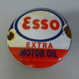 An enamel Esso sign, 15.5cm