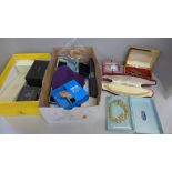 A box of costume jewellery