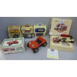 A Corgi Toys Terrys of York van set, Lledo and other model vehicles and a battery operated Super