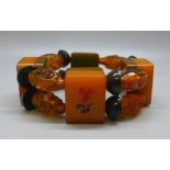 A vintage Mahjong counter bracelet