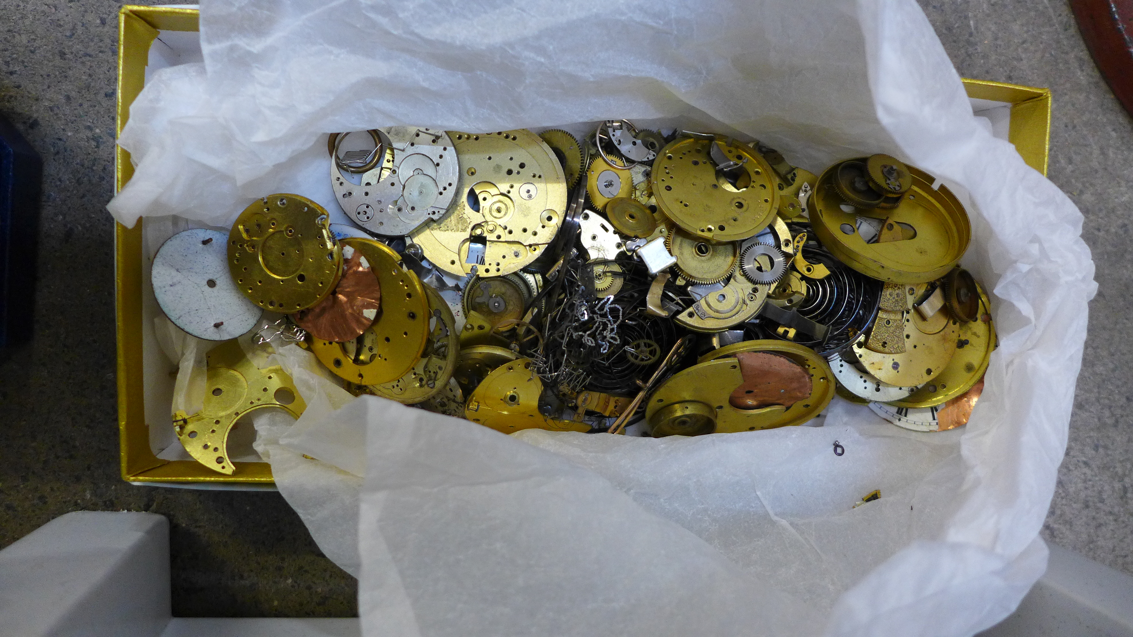 A large box of costume jewellery and watch components - Image 4 of 4