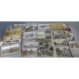 Stereoview cards and black and white photographs of Italy, India and the far east and European