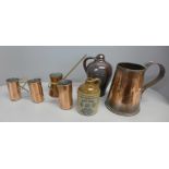 Copper and stone drinking vessels