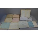 Six early 20th Century autograph and keepsake books