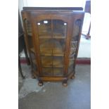 An Ipswich oak corner cabinet