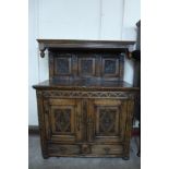 A French carved oak buffet sideboard