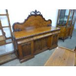 A Victorian mahogany sideboard