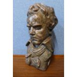 A composite bust of Ludwig Van Beethoven