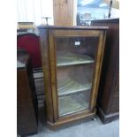 A Victorian inlaid walnut pier cabinet