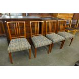 A set of four Gorden Russell mahogany dining chairs