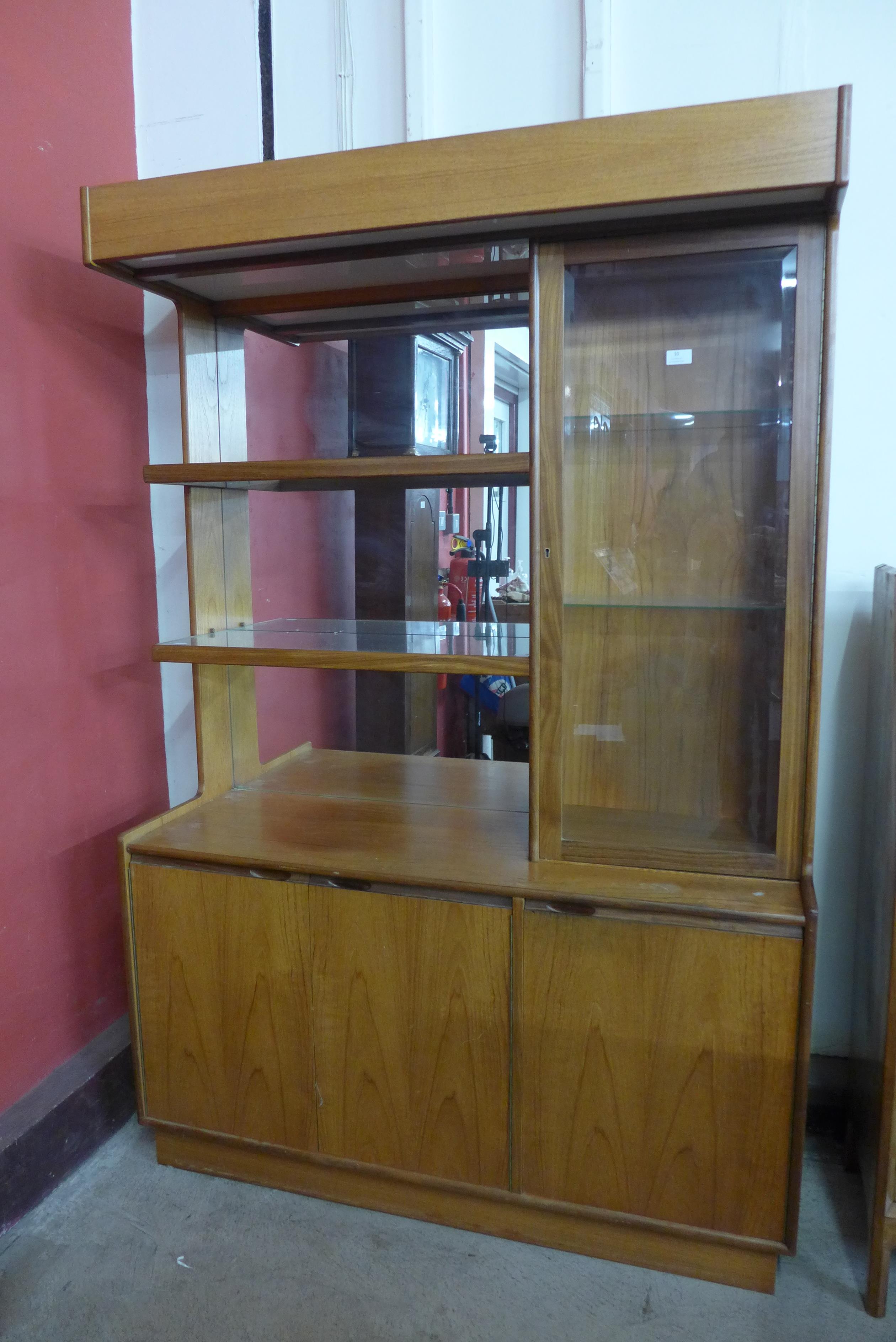 A teak wall unit