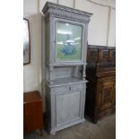 A French painted oak pier cabinet