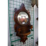 A Victorian mahogany wall mirror