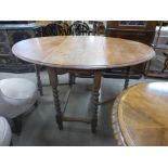 An oak barleytwist gateleg table