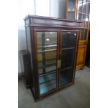 A Chinese hardwood display cabinet