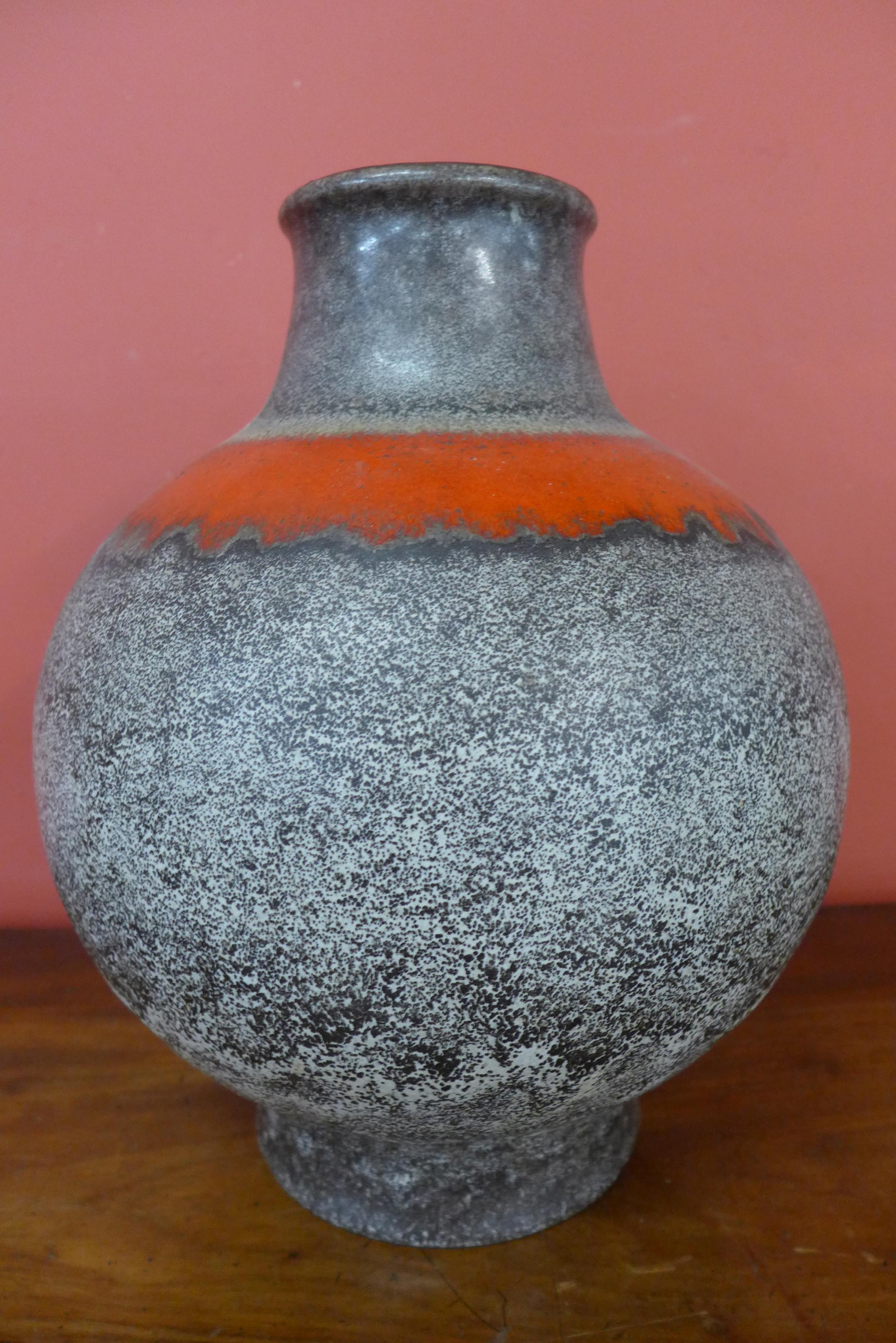 A West German 1120-36 fat lava Scheurich Keramik glazed vase