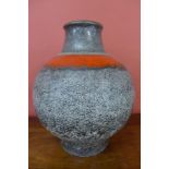 A West German 1120-36 fat lava Scheurich Keramik glazed vase