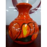 A West German 66-25 Bay Keramik glazed vase