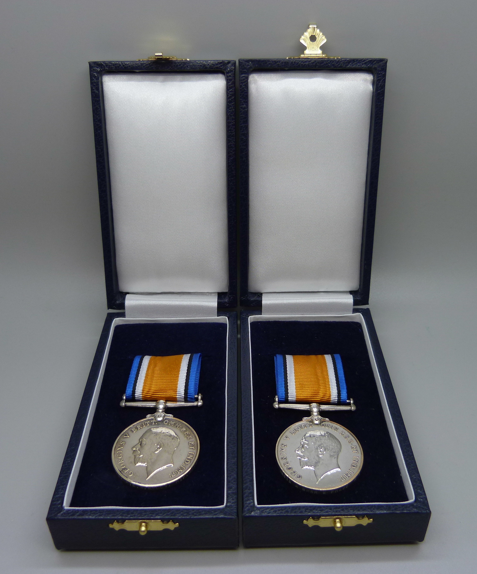 Two WWI medals: 46516 Walter Frape, Acting Bombardier Royal Artillery and S-34257 Private A.