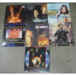 Seven laser disc movies including In The Month of Madness and Die Hard 2 **PLEASE NOTE THIS LOT IS