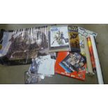 Assorted Star Wars film posters and catalogues, etc.