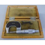 A Fowler micrometer, boxed