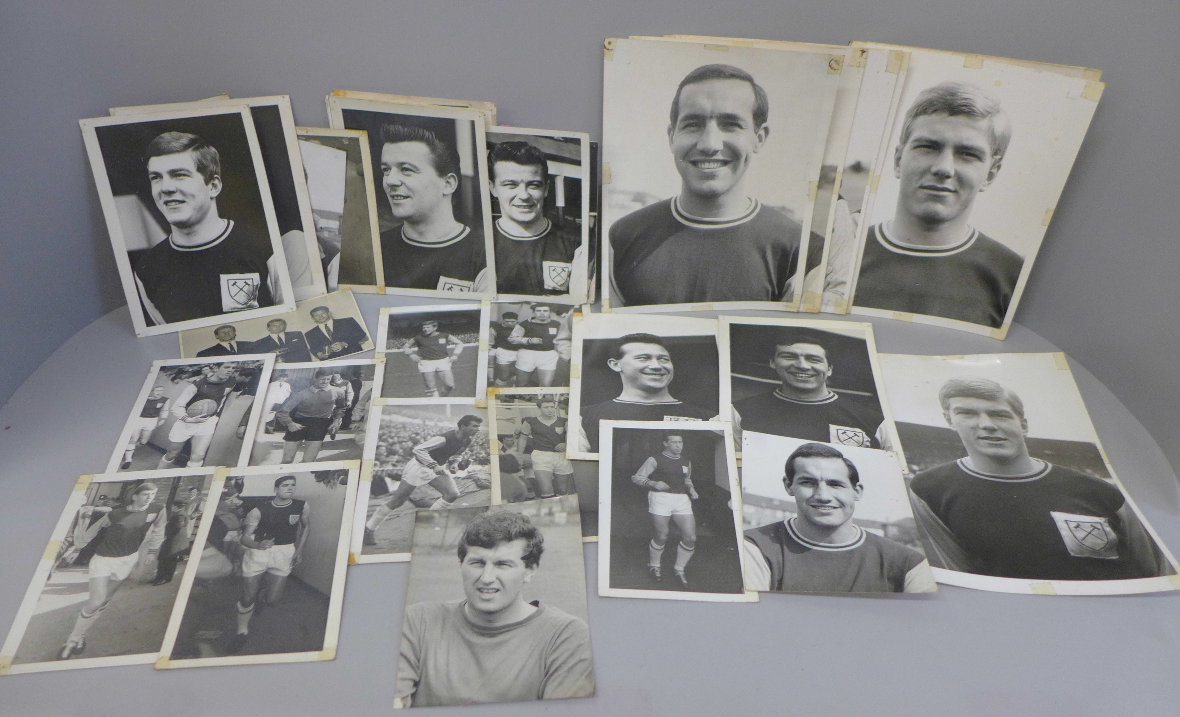 Forty-three rare early 1960's West Ham United portrait photographs