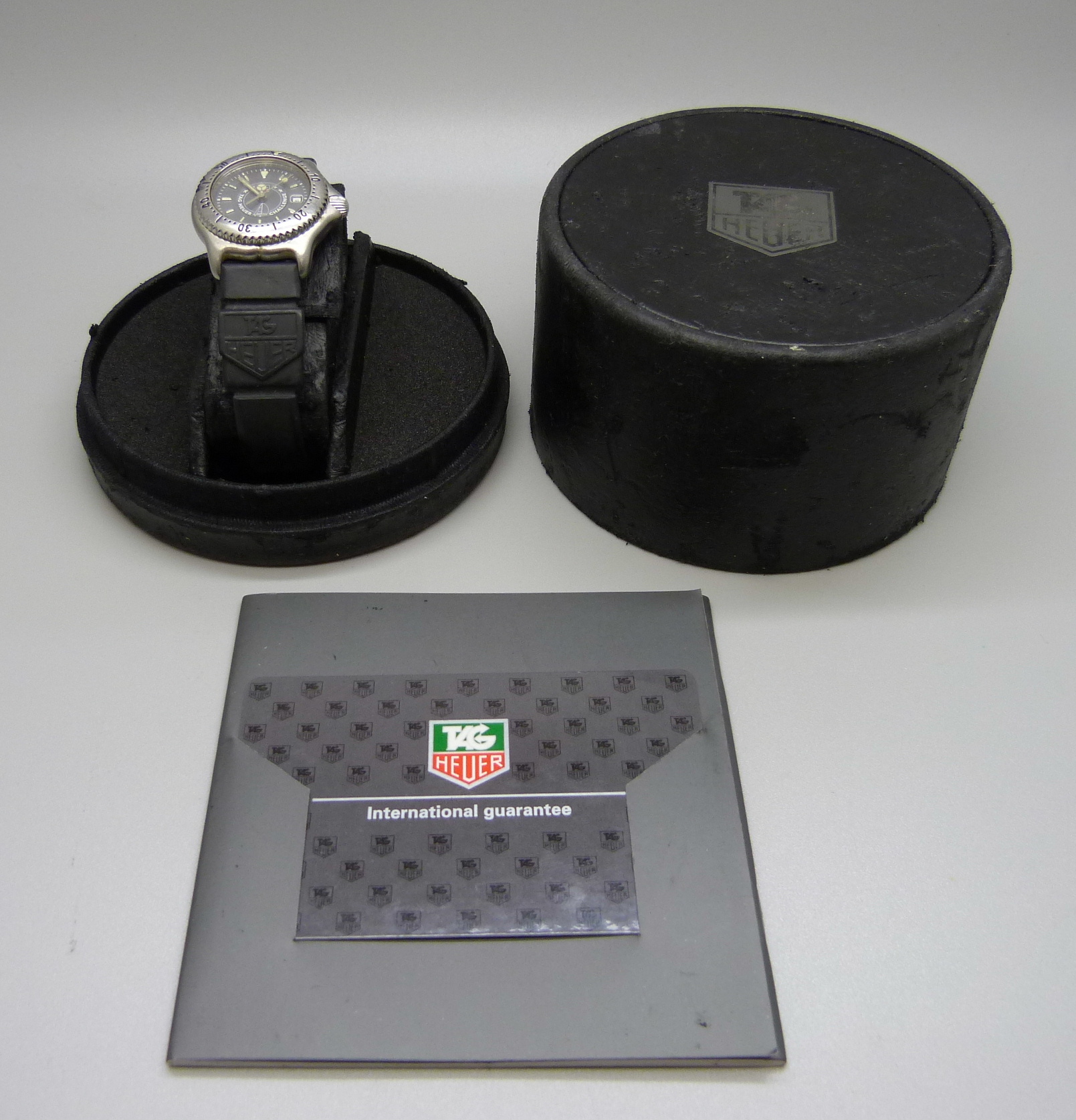 A lady's Tag Heuer wristwatch with invoice, guarantee and box