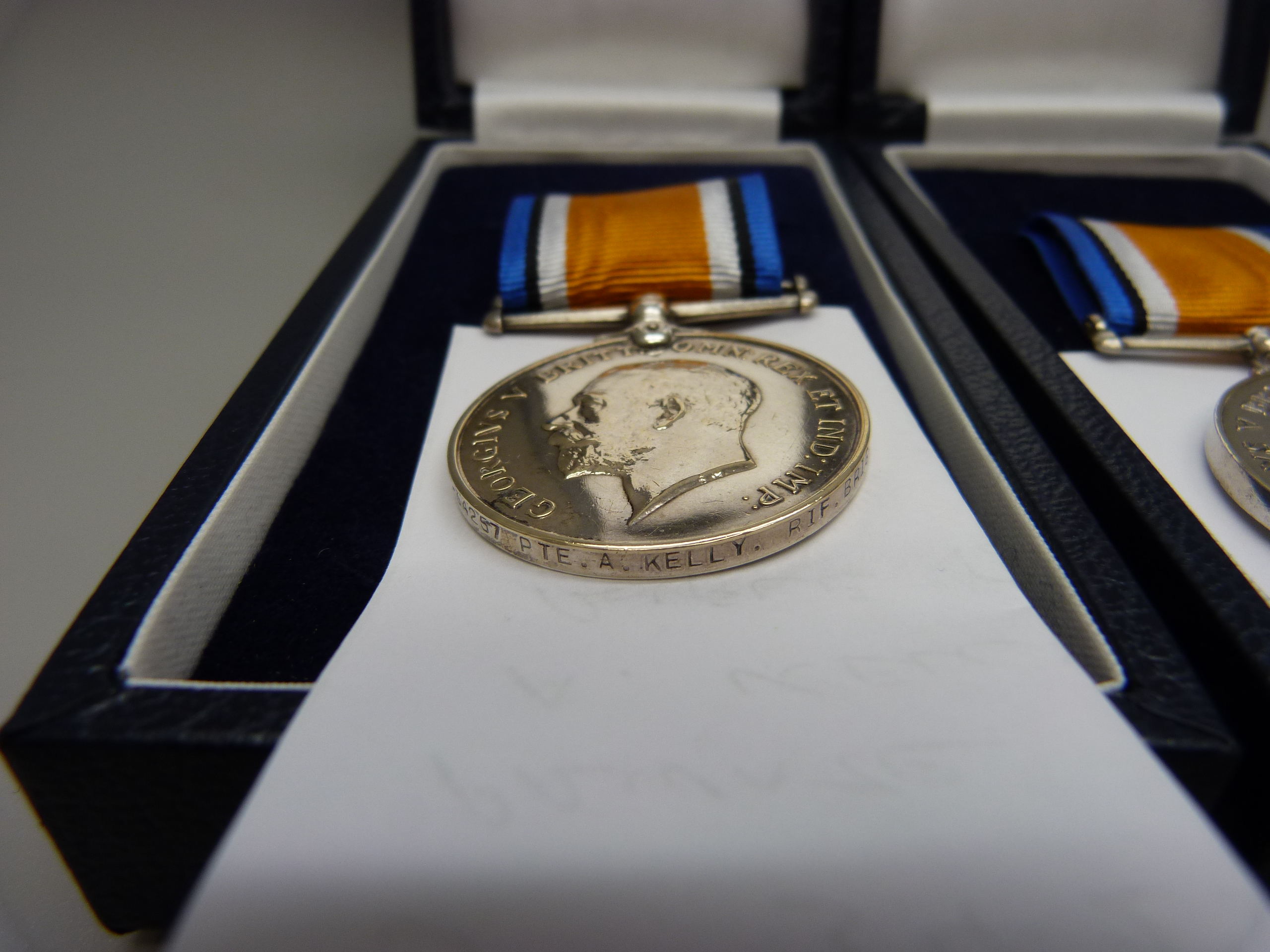 Two WWI medals: 46516 Walter Frape, Acting Bombardier Royal Artillery and S-34257 Private A. - Image 4 of 7