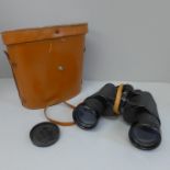 A pair of Zenith 10 x 50 binoculars, cased